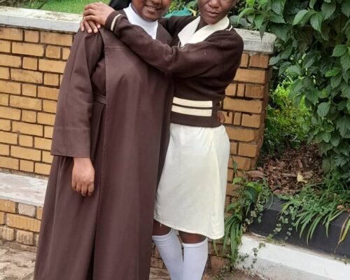 one of the students we support as congregation, with Sr.Bettina