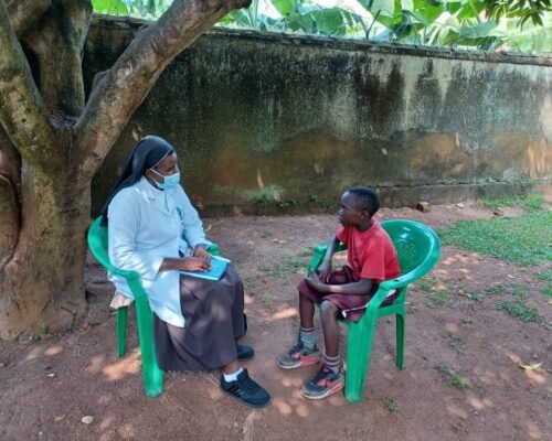 Sr.monica during on her practical counselor
